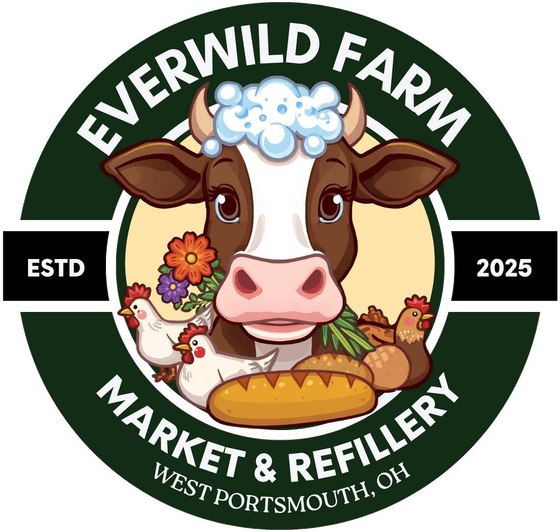 Everwild Farm Market & Refillery badge logo